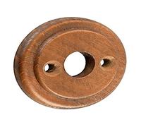 Rosace Ronde, Bec de Cane, 50mm, Noyer