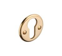 Rosace ronde clé I pour cylindre - laiton poli DCG