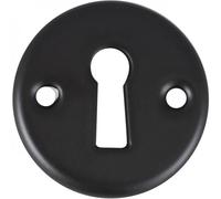 Rosace ronde clé L pour clé simple - porcelaine noire - 48 mm MÉRIGOUS