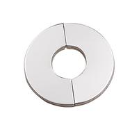 Rosace ronde fendue en acier inoxydable avec bride fendue pour robinet décoratif pour cuisine, salle de bain