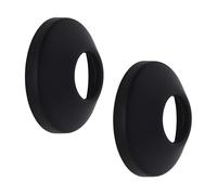 Rosace sanitaire ronde finition noir Ø65 mm - filetage 3/4 (20x27) (lot de 2) NOYON & THIEBAULT | installation simple et rapide | masque les raccords | finition élégante et moderne