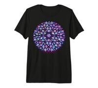 Rosace vitrail Sainte Chapelle, Paris T-Shirt Haut de Gamme