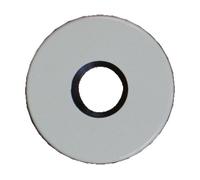 rosaces bec-de-cane pour poignée - nylon - blanche RAL 9016 - ZD NORMBAU