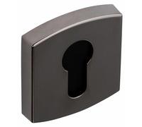 Rosaces carrées clé I pour cylindre - aluminium noir diamant - Muze VACHETTE