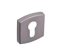 Rosaces carrées condamnation à voyant - aluminium platine - Muze VACHETTE