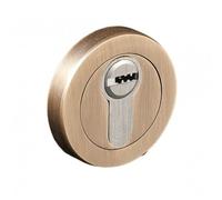 Rosaces clé I pour cylindre - design DCG - vieux laiton mat DCG