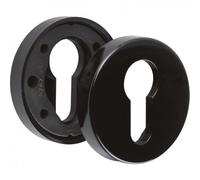 Rosaces clé I pour cylindre - nylon - noir RAL 9005 - ZD NORMBAU