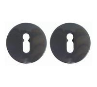 Rosaces clé L pour clé simple - nylon - blanche RAL 9016 - ZD NORMBAU