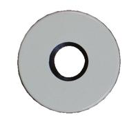 Rosaces condamnation à voyant - nylon - blanche RAL 9016 - ZD NORMBAU