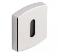 Vachette Rosaces carrées MUZE SCULT ARTIS Clé L 52x56mm Fixation invisible Zamak Chrome velours