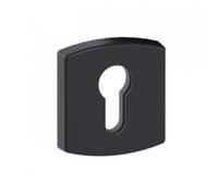 Vachette Jeu de Rosaces Version Clé I MUZE pour Porte d'Entrée à Cylindre - Diamètre 52mm et Fixation Invisible - Matériau Zamak Résistant à la Corrosion - Garantie 10 Ans - Finition Onyx Noir Mat