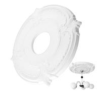 Rosaces De Plafond | Rosace de Plafond en Polyuréthane Blanc,Décoration Sûre Adhésive Design Européen Pour Intérieurs Professionnels Cuisine Hôtel