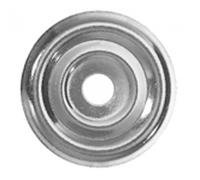 Rosaces plates - acier zingué - 100 pièces - diamètre 25 mm FISCHER