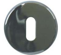 Rosaces rondes à clé - inox 304 brillant x2 Inox G