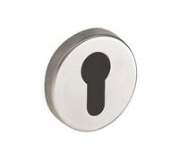 Rosaces rondes clé I pour cylindre - inox 304 brossé - Ovalis VACHETTE