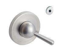 Rosaces rondes condamnation à voyant - inox 304 brossé - Ovalis VACHETTE