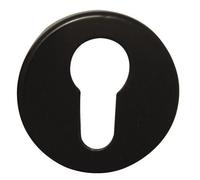 Rosaces rondes condamnation - aluminium noir mat - Meudon CADAP