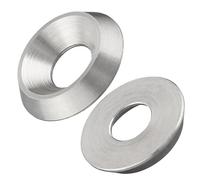 Rosaces torsadées en matériau plein - Acier inoxydable A2 / V2A - Pour vis à tête fraisée - Avec homologation ETA - Rondelles décoratives - Rondelles fraisées (M8, 50 pièces)