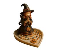 Rosaire Catholique | Carvings 3D Halloween Girl Resin Boîte À Bijoux DÉCOR - BIJOTS Affichage Chrétien, Organisateur D'affichage Chrétien Pour La Famille Des Amis