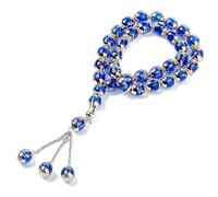 Rosaire Musulman de 12 mm 33 Perles de prières islamiques Perles de prière tasbih Pendant Allah Mohammed Rosaire Eid Ramadan Bracelets Gift for Women Men