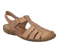 Josef Seibel Femme Sandale à lanières Rosalie 48, Dame Sandales,Largeur G (Normale),Sandale d'été,Confortable,Plate,Marron (Cognac),41 EU / 7 UK