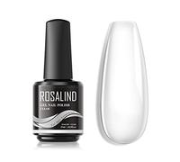 ROSALIND Clear Extension D'ongles Gel, Transparent Poly Nail Gel, 15ml Epaississant en Acrylique pour Débutant et Professionnel, Nail Art