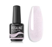 ROSALIND Gel Construction Ongle UV Pailleté-Violet Gel Acrylique 15ML | Soak off UV LED Poly Nail Gel Constructeur Renforcement & Réparation Ongles,pour le Nail Art et la Manucure