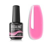 ROSALIND Gel Construction Ongle UV Rose Builder Extension Nail Gel 15ML | Soak off UV LED Acrylique Gel Ongle Renforcement & Réparation Ongles,Protéger les Cassés