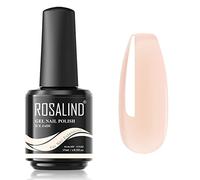 ROSALIND Gel Construction Ongle UV Transparent-Nude 15ml Acrylique | Quick Building Extender Renforcement et Réparation des Gel, Gel de Construction UV/LED pour Salon de Manucure à Domicile