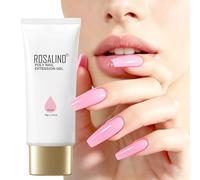 ROSALIND Gel Ongle Construction UV 70ml Rose Perle Builder Nail Gel | UV/LED Poly Nail Extension Gel pour Débutant, Professionnel et Salon de Manucure, Poligel à Ongle pour DIY Nail Art