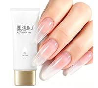 ROSALIND Gel Ongle Construction UV 70ml Transparent Acrygel | UV/LED Poly Nail Extension Gel pour Débutant, Professionnel et Salon de Manucure, Poligel à Ongle pour DIY Nail Art