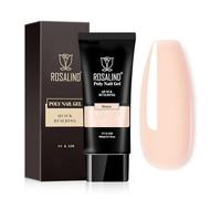 ROSALIND Gel pour Extension d’ongle 80ml, Bisque UV Quick Construction Ongle Gel, DIY Nail Art Poligel à Ongle pour les Amateurs d'ongles, Professionnel et Salon de Manucure