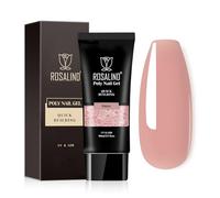 ROSALIND Gel pour Extension d’ongle 80ml, Melon UV Quick Construction Ongle Gel, DIY Nail Art Poligel à Ongle pour les Amateurs d'ongles, Professionnel et Salon de Manucure