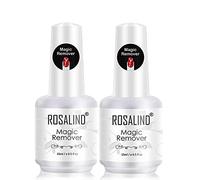ROSALIND Magic Remover 2pcs 15ml Dissolvant pour Verni Semi Permanent,Remover Gel UV Nail Gel Polish Cleaner (Non Liquide,Pâte)