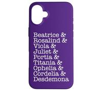Rosalind & Ophelia & Portia Cordelia Shakespeare Femmes Meme Coque pour iPhone 16 Plus