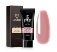 ROSALIND Poligel pour Extension d’ongle Rose 80ml Cannelle Nail Réparation | UV LED Quick Construction Ongle Gel, Poly Nail Gel Pour les étudiant débutant, Professionnel et Salon de Manucureurs