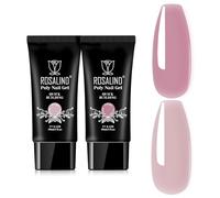 ROSALIND Poly Nail Gel Violet Pink UV Gel pour Extension d'ongles 2 * 30ML | Soak Off UV LED Acrylgel Pour Ongles Réparation et Extension,Professionnel et Salon de Manucure, Cadeau Pour les Amateurs