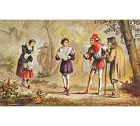 Rosalind Speaks In As You Like It Act Iii Scene Ii par William Shakespeare Peace Here Comes My Sister Dessiné et gravé par Robert Dudley de la bibliothèque illustrée Shakspeare Published London 1890