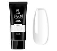 ROSALIND Vernis à ongles Gel Poly Transparent 80ml Gel d'extension Rapide | Gel d'extension d'ongles LED UV de Construction,Gel Poly dur pour le Renforcement des Ongles de Manicure Salon de Bricolage