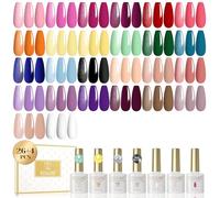 ROSALIND Vernis Semi Permanent 30 PCS Rose Violet | Nude Rouge Bleu Vert Vernis Gel UV Semi Permanent, Soak Off UV/LED Couleurs Gel Nail Art Manucure Cadeau