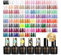 ROSALIND Vernis Semi Permanent 80PCS Blanc Rouge Bleu Vert Violet Gris | Couleurs Vernis Gel Semi Permanent, Mini UV/LED Semi-permanent Orange Rose Doré Nail Art Manucure