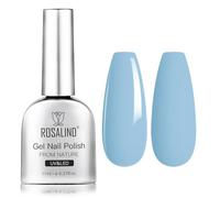 ROSALIND Vernis Semi Permanent Bleu Couleur 1 Pièces 11ML | Bleu Couleur Gel UV Ongle, Soak Off UV/LED Gel Polish Semi-permanent Vernis Gel pour Manucure DIY