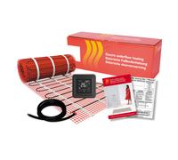 Rosani by Magnum Tapis Kit de chauffage au sol électrique - 450 Watts - 3 m² - avec thermostat Wifi noir 280625