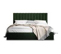 Rosario - lit coffre - 180x200 - sommier inclus - en velours - Vert