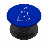 Rosary Silhouette Carte du New Hampshire PopSockets PopGrip Adhésif