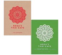 Rosa's Thai Cafe Collection 2 Books Set By Saiphin Moore (The Cookbook & The Vegetarian Cookbook)