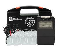 Roscoe Medical EMS and TENS Unit Muscle Stimulator with 48 Pack of Electrodes