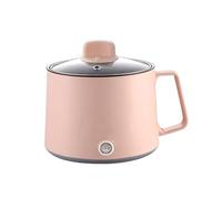 Rose,1.7 Single,Marmite Électrique, Mini Cuiseur À Riz Multifonction, Cuiseur À Nouilles Rapide De 1,7 L, Mini Marmite Antiadhésive pour Soupe, Ramen, Pâtes, Œufs