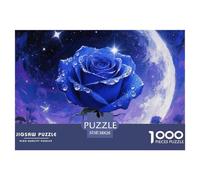 Rose 1000 Pieces Jigsaw Puzzles for Adults Family Challenge Toys Stress Relieving Entertainment Exercise The Memory of The Brain for Adults and Kids, Age 12 Years Up 38x26cm/1000pcs