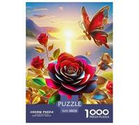 Rose 1000 Pièces Love Flower Puzzle Adulte Un Puzzle Difficile Jeu De Puzzle Pour Toute La Famille Divertissement Puzzles Classiques Pour Adultes Et Enfants À Partir De Activité Familiale Parfaite Déc